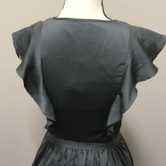 NWT Grey silk dress- Banana Republic - Picture 3 of 5